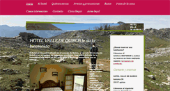 Desktop Screenshot of hotelvalledequiros.com