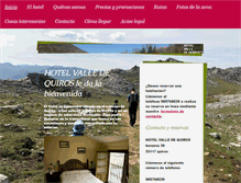 Tablet Screenshot of hotelvalledequiros.com